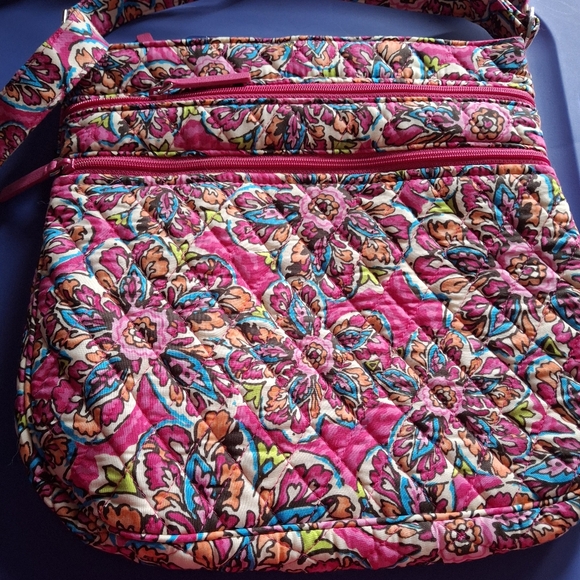 Vera Bradley Handbags - Vera Bradley Triple Zip Hipster “ Sunburst Floral”. NWT